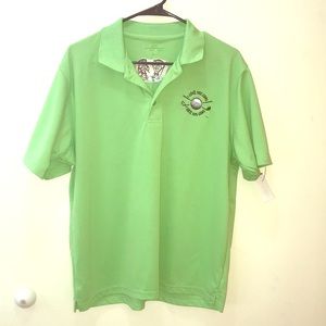 2/$30 Vintage Vansport performance Gold shirt in green M…
